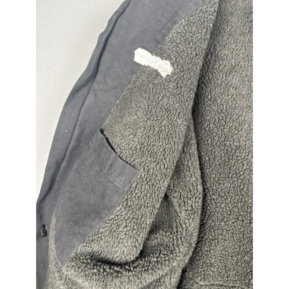 Carhartt Jacket Mens 2XL Black Sherpa Lined Canvas Work Coat C61 BLK IMIA Marine